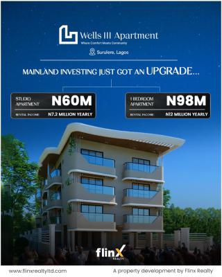 Discounted Off-plan Studio & 1bedroom Apartment  in Surulere, Ikate, Surulere, Lagos, Flat / Apartment for Sale