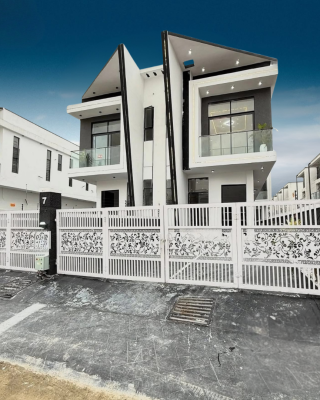 Brand New 4 Bedroom Semi Detached Duplex with a Bq, Ikota Gra Lekki Behind Mega Chicken, Ikota, Lekki, Lagos, Semi-detached Duplex for Sale