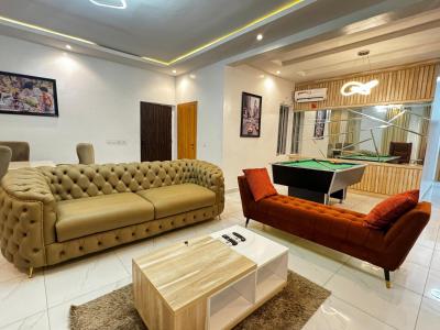 Beautifully Furnished 2-bedroom Apartment with Bq + Snooker Boardim S, Meadow Hall Road, Lekki Phase 1, Lekki, Lagos, Flat / Apartment for Rent
