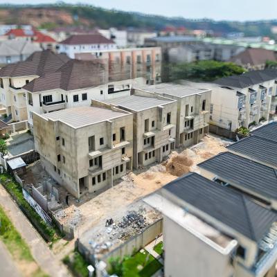 Distress !!! 4bedroom Terrace Duplex with a Room Bq(semi Finished), Guzape District, Abuja, Terraced Duplex for Sale