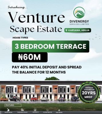 3 Bedroom Terrace Duplex, By Renewed Hope Estate, Karsana, Abuja, Terraced Duplex for Sale