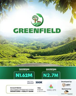 Verified Land at Omu, Greenfield Estate Close to Grace Polytechnic, Epe, Lagos, Residential Land for Sale