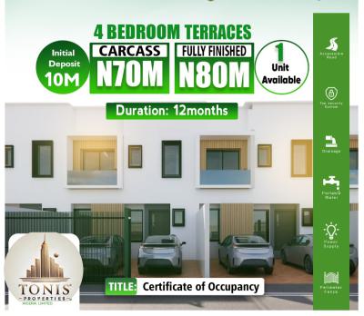 4-bedroom Terrace Duplexes in Abijo Gra, Abijo Lagos, Abijo Gra Along Lekki-epe Expressway, Abijo, Lekki, Lagos, Terraced Duplex for Sale