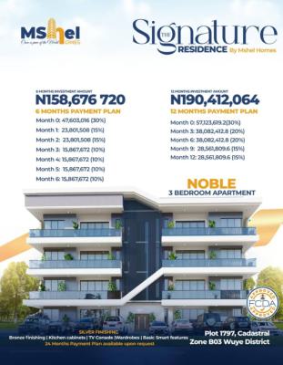 3 Bedroom Apartments, Wuye Ultra-modern Market, Wuye, Abuja, Block of Flats for Sale
