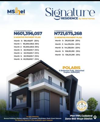 6 Bedroom Full Detached Duplex, By Hotel 2020, Wuye, Abuja, Detached Duplex for Sale