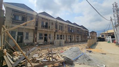 Solid, Carcass and Fantastic 4 Bedroom Terrace Duplex, Ifako, Gbagada, Lagos, Terraced Duplex for Sale