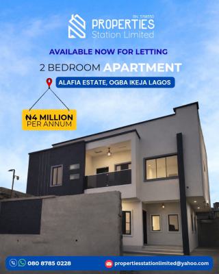 Luxury 2 Bedroom Apartment with Excellent Facilities, Alafia Estate Oke-ira, Ogba, Ikeja, Lagos, Flat / Apartment for Rent