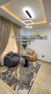 Fully Furnished and Finished 4 Bedroom Semi Detached Duplex, Guzape District, Abuja, Semi-detached Duplex for Rent