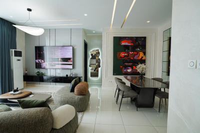 Luxury 2 Bedroom Flat + Pool + Gym + Ps5, Gbangbala Street, Ikate, Lekki, Lagos, Flat / Apartment Short Let