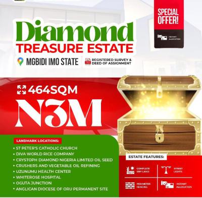 Mixed Use Land, * Diamond Treasure Estate* Umuabiahu Mgbidi, Oru West, Imo, Mixed-use Land for Sale