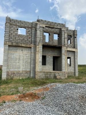 Excellent Distress 4 Bedroom Duplex Carcass with Bq, By Von Estate Road, Lugbe District, Abuja, Detached Duplex for Sale