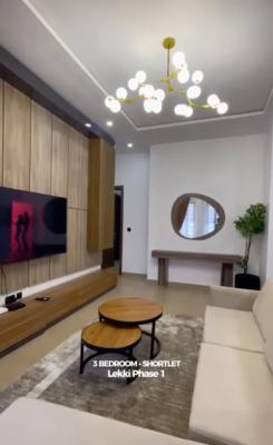 3 Bedroom Apartment  for Ahort Use, Lekki Phase 1, Lekki Phase 1, Lekki, Lagos, Flat / Apartment Short Let