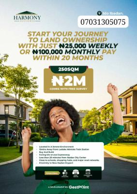 Affordable Instant Buy & Build Estate Land with 20mths Spread., Ido, Ido, Oyo, Residential Land for Sale