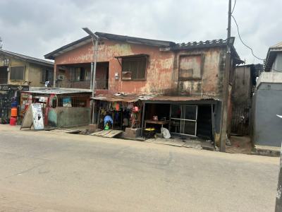a Commercial Storey Building Facing The Tarred Road, Surulere, Itire-ikate, Surulere, Lagos, Block of Flats for Sale
