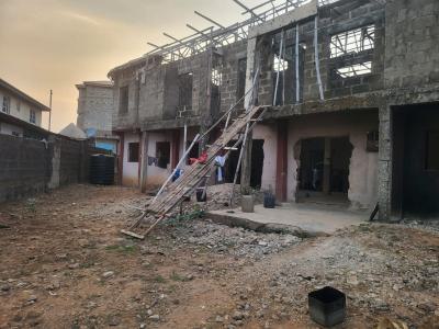 Uncompleted 4 Units of 2bedroom Flats on 465 Square Meters Land, Near Unity Estate Obawole, Fagba, Agege, Lagos, Block of Flats for Sale