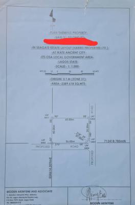 Bare Land of Approximately 2,389sqm, Inside Seagate Estate Kusenla Road, Ikate Elegushi, Lekki, Lagos, Mixed-use Land Joint Venture