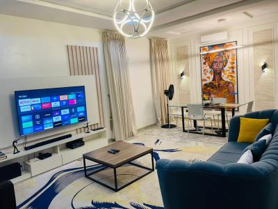 Davdan Luxe Fully Furnished 4 Bedroom Semi-detached Duplex Apartment, Off Nike Art Gallery Road, Lekki, Lagos, Flat / Apartment Short Let