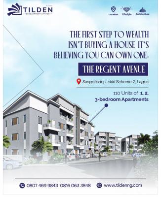 Affordable 12 Units of 3 Bedroom Apartments with Bq in a Gated Estate, Therra Annex Estate Off Lekki Epe Expressway, Sangotedo, Ajah, Lagos, Block of Flats for Sale