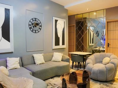 My Luxury 1bedroom Waterfront Apartment with Swimming Pool, Gym, Snook, Lekki Phase 1, Lekki, Lagos, Flat / Apartment Short Let