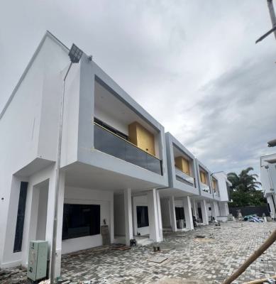 Newly Built Luxury Serviced 3 Bedrooms Terrace Duplex with Pool & Bq, Sangotedo, Ajah, Lagos, Terraced Duplex for Rent