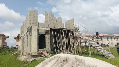 Distress Carcass 4 Bedrooms Fully Detached Duplex, Adiva Estate Inside Beechwood, Ibeju Lekki, Lagos, Detached Duplex for Sale