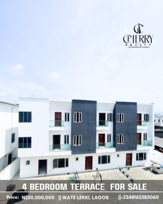 4 Bedroom Terrace, Ikate, Lekki, Lagos, Terraced Duplex for Sale