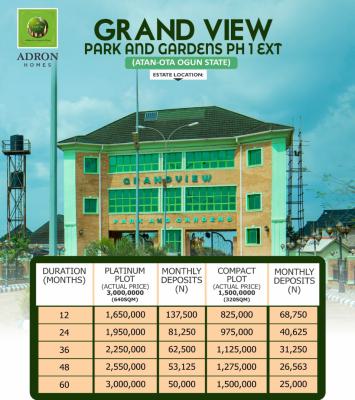 Size: 648sqm  Land, Few Minutes Drive From Canaan Land Grandview Parks and Gardens, Atan Ota, Ado-odo/ota, Ogun, Mixed-use Land for Sale