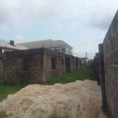 Purely Dried Full Plot of Land with a Carcass of 4units of 2bedrooms, Royal Palm Estate, Badore, Ajah, Lagos, Industrial Land for Sale