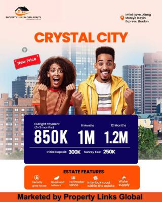 Affordable and Verified Land in a Prime Location, Crystal City Estate Imini Ijaiye, Ibadan, Oyo, Commercial Land for Sale