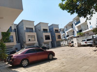Partially Serviced with Acs 4 Bedroom Terrace Duplex with Bq., Jabi, Abuja, Terraced Duplex for Rent