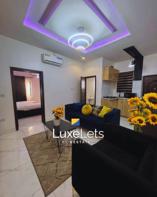 1 Bedroom Luxury Apartment Is Tasteful Furnishing, Surulere, Lagos, Flat / Apartment Short Let