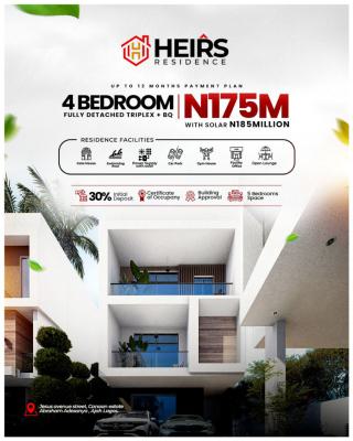 4 Bedrooms Fully Detached Duplex with Bq Available, Canan Estate, Ajah, Lagos, Detached Duplex for Sale