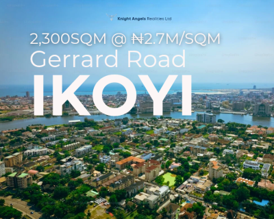 a Prime 2,300 Sqm Land, Gerald Road, Ikoyi, Lagos, Mixed-use Land for Sale