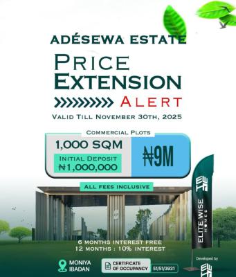 Plot of Land in Beautiful Location, Moniya, Ibadan, Oyo, Residential Land for Sale