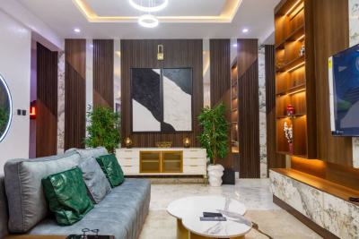 Tastefully Furnished 3 Bedroom Apartment with Balcony and Ps 5, Chevron, Lekki, Lagos, Flat / Apartment Short Let