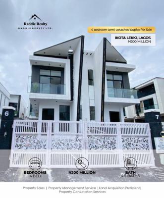 4 Bedroom Semi-detached Duplex, Ikota, Lekki, Lagos, Semi-detached Duplex for Sale
