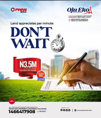 Ojueko Estate Phaze 1, Lacapane Tropicana, Ibeju Lekki, Lagos, Residential Land for Sale
