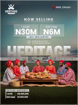 Dry Luxury Land in a Good Location, Nike Enugu, Enugu, Enugu, Land for Sale