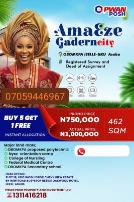 Buy 5 Plots to Get 1 Free in Iselle Uku, Obomkpa Iselle Uku, Aniocha North, Delta, Mixed-use Land for Sale