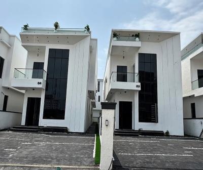 Contemporary 5 Bedroom Duplex with Pool, Chevron, Lekki, Lagos, Detached Duplex for Sale