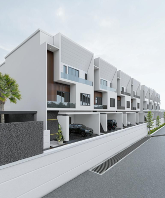 4 Bedroom Terrace Duplex, Chevron Drive Close to Hampton Lake Estate, Lekki, Lagos, Terraced Duplex for Sale