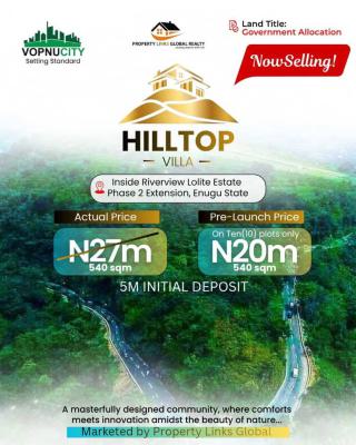 Affordable Buy and Build Land in a Prime Location, Hilltop Villa Ozalla 4corner Enugu State, Enugu, Enugu, Residential Land for Sale