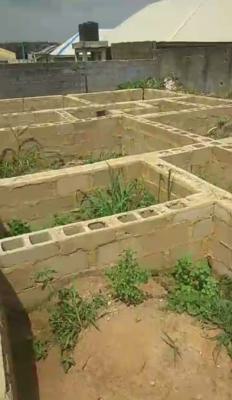 Half Plot of Land with Structure of Duplex Foundation, Ereko Estate, Okemuti, Igbo Olomu, Ebute, Ikorodu, Lagos, Residential Land for Sale