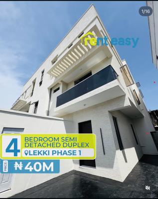 Exquisite 4 Bedroom Semi Detached Duplex, Lekki Phase 1, Lekki, Lagos, Semi-detached Duplex for Sale