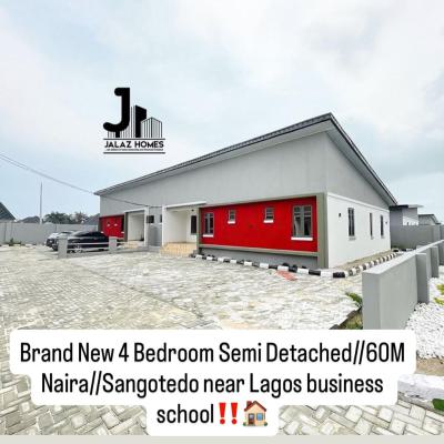 Spacious 3 Bedroom Semi Detached Bungalow, Ajah, Lagos, House for Sale