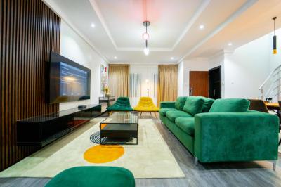 Luxury Furnished 3-bedroom Terrace Duplex with a Private Cinema, Lekki Phase 1, Lekki, Lagos, Terraced Duplex for Sale