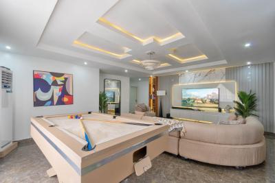 3 Bedroom + 3.5 Bath with Swimming Pool and Snooker Table with in House Gym, Oniru, Victoria Island (vi), Lagos, Semi-detached Duplex Short Let