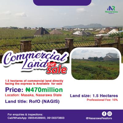 1.5 Hectares Commercial Land Is Available, Karu, Nasarawa, Commercial Land for Sale