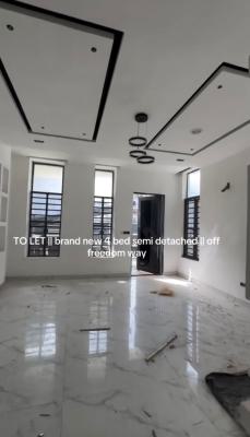Nicely Built 4 Bedroom Semi-detached Duplex, Off Freedom Way, Ikate, Lekki, Lagos, Semi-detached Duplex for Rent