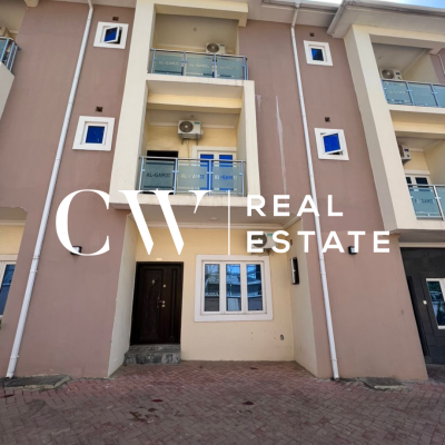 4-bedroom Terrace with Bq, Guzape District, Abuja, House for Sale
